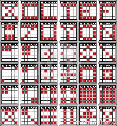 Bingo patterns Vector Illustration