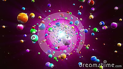 Bingo piłek Loopable tło Bingo piłek Loopable tło