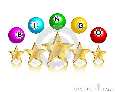 Bingo Stars Sign Vector Illustration