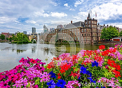 Binnenhof Dutch parliament, Hague, Netherlands Stock Photo