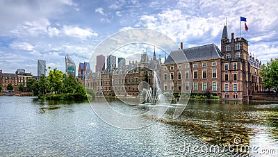 Binnenhof Dutch Parliament, Hague, Netherlands Stock Photo