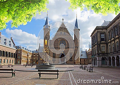 Binnenhof - Dutch Parliament, Holland Stock Photo