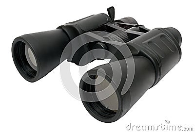 Binoculars Back - Top Side View w/ Path Stock Photo