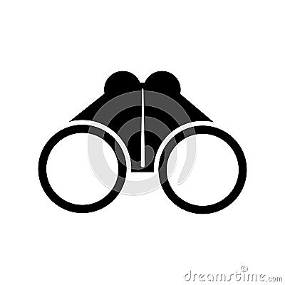Binoculars flat icon, sign binoculars isolated - vector Vector Illustration