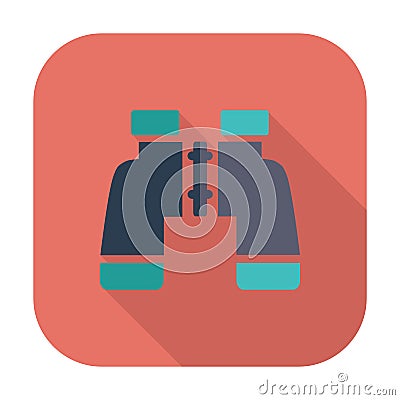Binoculars icon Vector Illustration