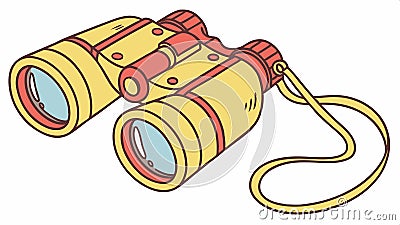 Binoculars observation travel, explore view and see tool, binoculars tool vector design Generative AI Vector Illustration