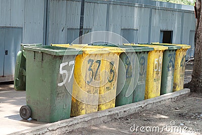 bins Stock Photo