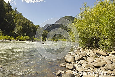 The Bio Bio river, Chile Stock Photo