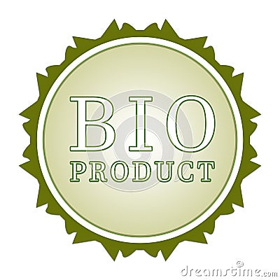 Bio product label Stock Photo