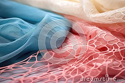 bioactive textile designed for medical use Stock Photo