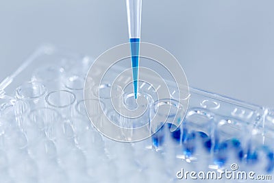 Biochemical analysis and Chemical analysis in Lab. Stock Photo