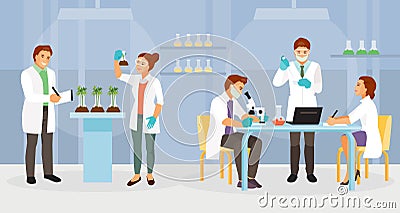 Biochemical laboratory vector Vector Illustration