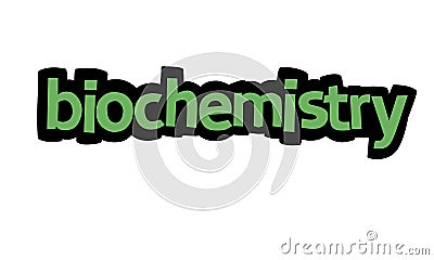 BIOCHEMISTRY background writing vector design on white background Vector Illustration