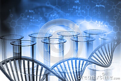 Biochemistry concept Cartoon Illustration