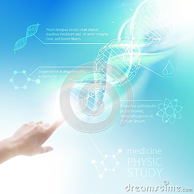 Biochemistry infographics. Vector Illustration