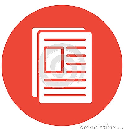 Biodata Isolated Vector Icon that can be easily modified or edit Biodata Isolated Vector Icon that can be easily modified or edit Vector Illustration