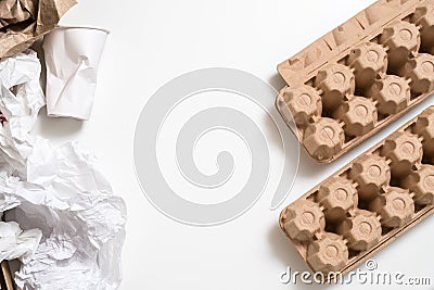 Biodegradable paper packaging health environment Stock Photo