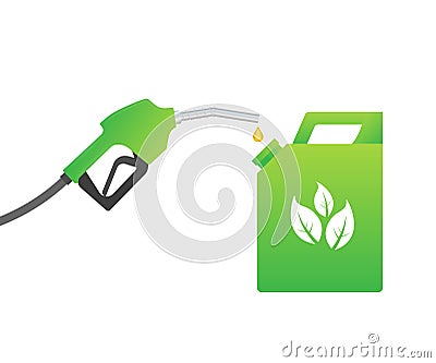Biofuel canister vector icon illustration isolated on white background Vector Illustration