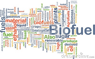 Biofuel fuel background concept Cartoon Illustration