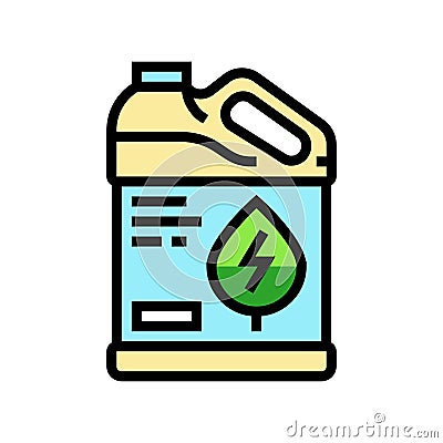 biofuel production biomass color icon vector illustration Vector Illustration