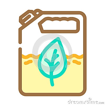 biofuel production biomass energy color icon vector illustration Vector Illustration