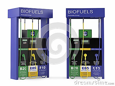 Biofuels station isolated Stock Photo