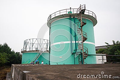 Biogas engineering plant Editorial Stock Photo