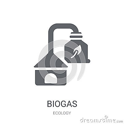 Biogas icon. Trendy Biogas logo concept on white background from Vector Illustration