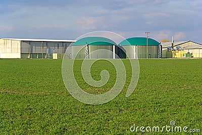 Biogas plant 02 Stock Photo