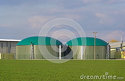 Biogas plant 04 Stock Photo