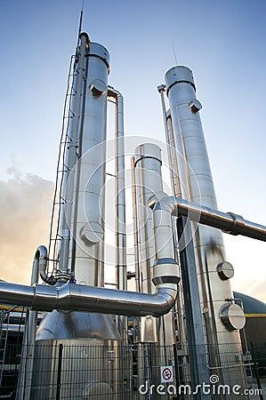 Biogas plant Stock Photo