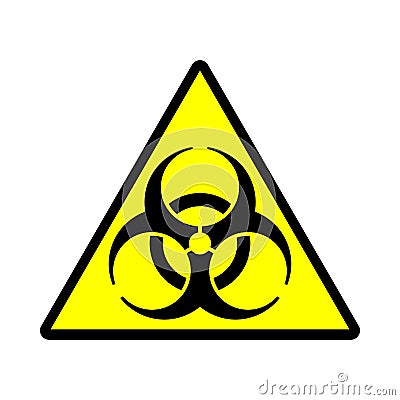 Biohazard caution sign Vector Illustration