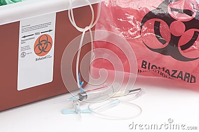 Biohazard Disposal Stock Photo