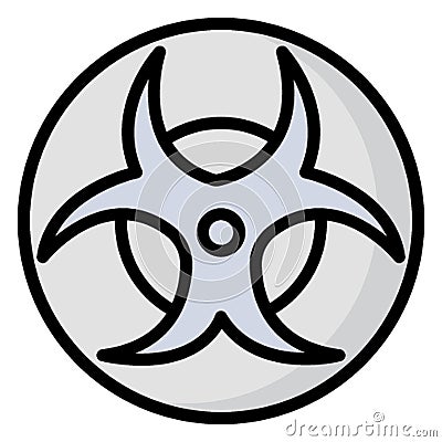 Biohazard Isolated Vector icon which can be easily modified or edit Vector Illustration