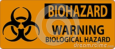 Biohazard Sign Biohazard Caution Biological Hazard Vector Illustration