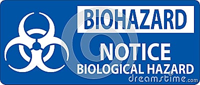 Biohazard Sign Biohazard Caution Biological Hazard Vector Illustration