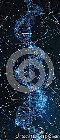 In bioinformatics molecular data translates into digital models mapping lifea s vast biological networks Stock Photo