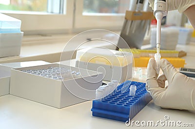 The biologic laboratory Stock Photo