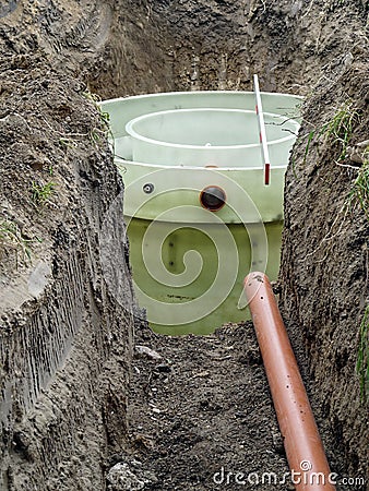 Biological treatment plant Stock Photo