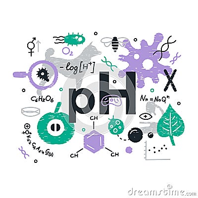 Biology Abstract Illustration Vector Illustration