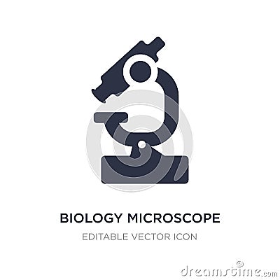 biology microscope icon on white background. Simple element illustration from Education concept Vector Illustration