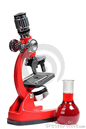 Biology microscope seven Stock Photo