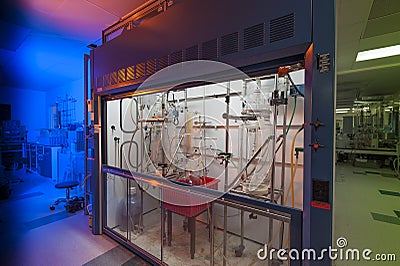 Biology research chemical lab Stock Photo