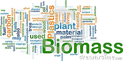 Biomass material background concept Cartoon Illustration