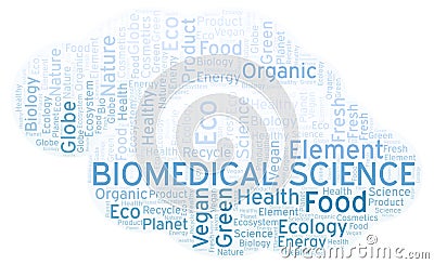 Biomedical Science word cloud. Stock Photo