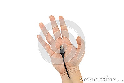 Bionic augmentation with cable interface Stock Photo