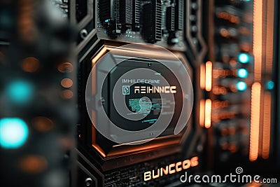 ed UI UX designBionic Exchange: Advanced Blockchain & Stunning Desig Stock Photo