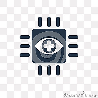 Bionic vector icon isolated on transparent background, Bionic t Vector Illustration