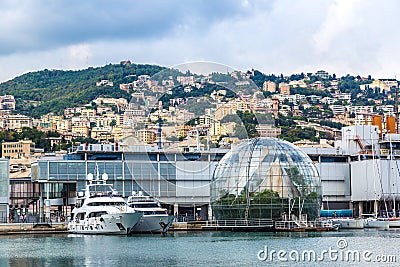 Biosphere in Genoa, Italy Editorial Stock Photo