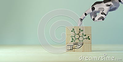 BIOTECH, Biotechnology concept. Technology based on biology to develop technologies and products. Stock Photo